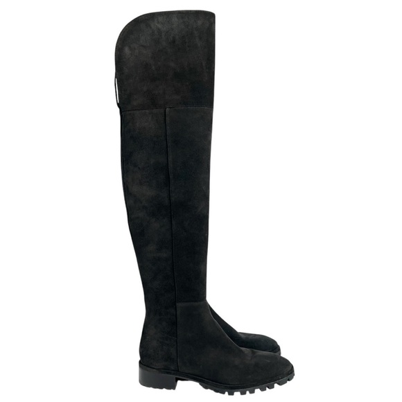 Stuart Weitzman Amber Over the Knee Boot Suede Black Size 7 - Picture 3 of 16